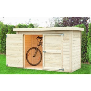 Abri à vélos en bois de sapin brut Cykel 2,1 m² - Rowlinson